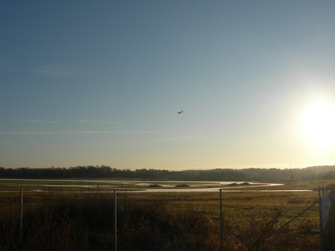 In för landning. December 2008.